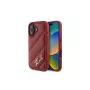 Karl Lagerfeld Quilted Signature puzdro pre iPhone 16, červené