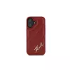 Karl Lagerfeld Quilted Signature puzdro pre iPhone 16, červené