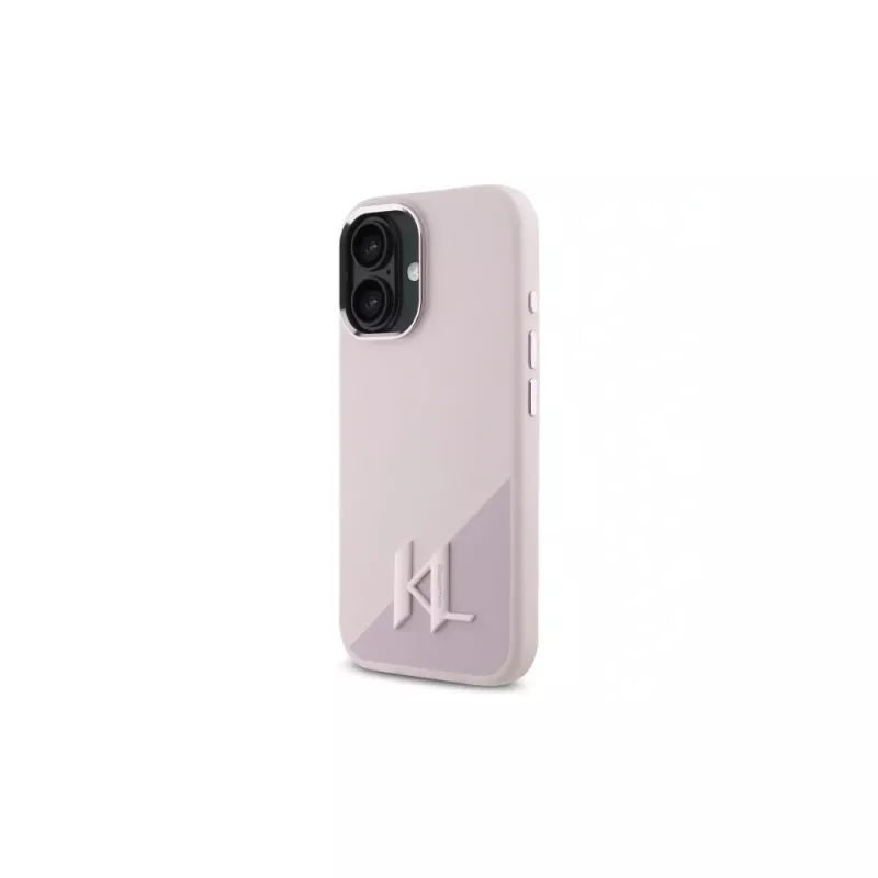 Karl Lagerfeld Shadow Metal Initial MagSafe pevné puzdro pre Apple iPhone 16 6,1