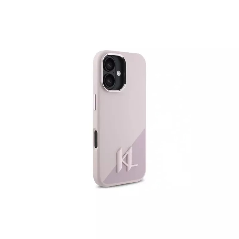 Karl Lagerfeld Shadow Metal Initial MagSafe pevné puzdro pre Apple iPhone 16 6,1