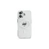 Karl Lagerfeld KLHMP16MHLSCHH pevné puzdro IML Metal Choupette Head MagSafe pre iPhone 16 Plus 6.7 biele