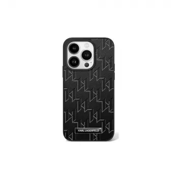 Karl Lagerfeld KLHMP16SPKHPORPK pevné puzdro Hot Stamp MagSafe pre iPhone 16 6.1 čierne