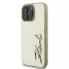 Karl Lagerfeld kovové puzdro Signature pre iPhone 16 Pro 6,3 palca zlaté