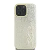 Karl Lagerfeld kovové puzdro Signature pre iPhone 16 Pro 6,3 palca zlaté