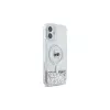 Karl Lagerfeld puzdro Liquid Glitter Karl Head MagSafe pre Apple iPhone 16 6,1 palca - transparentné