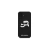 Karl Lagerfeld KLHMP16SSKCHPPLK iPhone 16 6.1 čierne silikónové puzdro Double Heads Print MagSafe