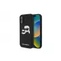Karl Lagerfeld iPhone 16 Plus 6,7 palca čierne silikónové puzdro Double Heads Print MagSafe
