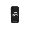Karl Lagerfeld iPhone 16 Plus 6,7 palca čierne silikónové puzdro Double Heads Print MagSafe