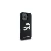 Karl Lagerfeld KLHMP16XSKCHPPLK iPhone 16 Pro Max 6,9 čierne silikónové puzdro Double Heads Print MagSafe