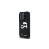 Karl Lagerfeld KLHMP16XSKCHPPLK iPhone 16 Pro Max 6,9 čierne silikónové puzdro Double Heads Print MagSafe