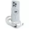 Karl Lagerfeld iPhone 16 Pro puzdro transparentné Crossbody IML Karl Head MagSafe