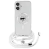 Karl Lagerfeld KLHMP16SHCCHNT iPhone 16 6.1 puzdro transparentné IML Choupette Head & Cord MagSafe