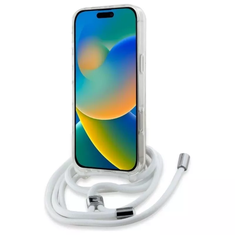 Karl Lagerfeld KLHMP16SHCCHNT iPhone 16 6.1 puzdro transparentné IML Choupette Head & Cord MagSafe
