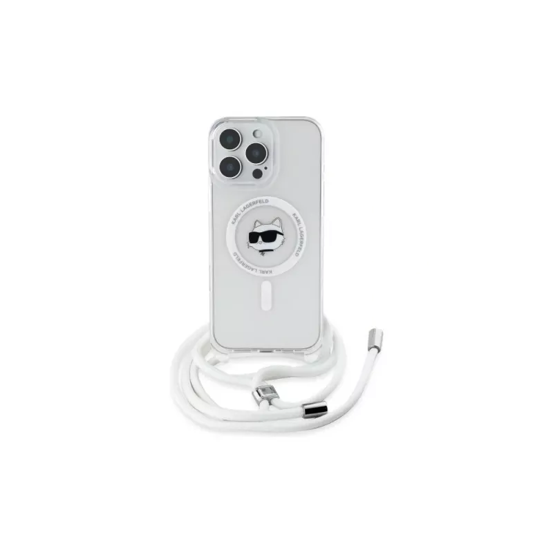 Karl Lagerfeld KLHMP16XHCCHNT iPhone 16 Pro Max 6.9 puzdro transparentné IML Choupette Head & Cord MagSafe