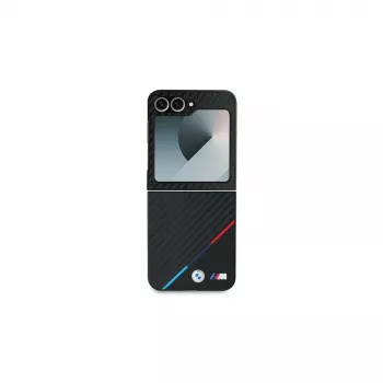 BMW puzdro pre Samsung Galaxy Z Flip6 / Z Flip7 FE - Carbon Tricolor čierne