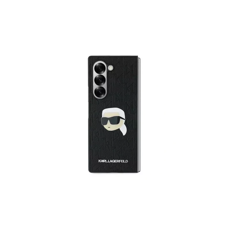 Karl Lagerfeld puzdro Saffiano Monogram Head Pin pre Samsung Galaxy Z Fold6 - čierne