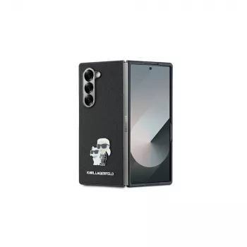 Karl Lagerfeld KLHCZFD6SAPKCNPK puzdro Saffiano Metal Pin pre Samsung Galaxy Z Fold6 (F956) - čierne