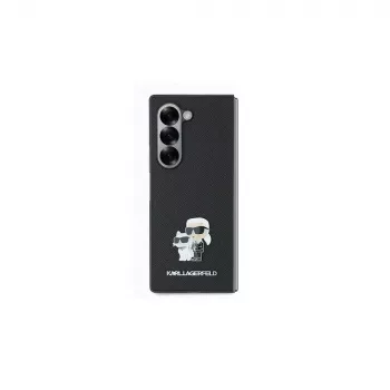 Karl Lagerfeld KLHCZFD6SAPKCNPK puzdro Saffiano Metal Pin pre Samsung Galaxy Z Fold6 (F956) - čierne