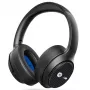 BMW cez uši Bluetooth slúchadlá ANC čierne s kovovými logami