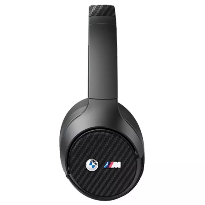 BMW cez uši Bluetooth slúchadlá ANC čierne s kovovými logami