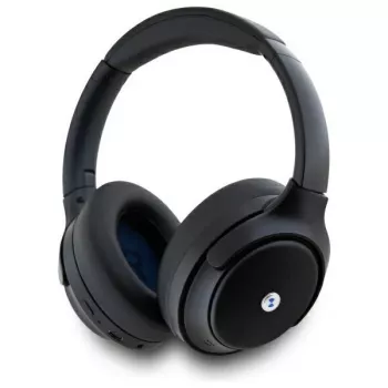 BMW cez uši Bluetooth slúchadlá s aktívnym potlačením hluku, čierne, kovové logá