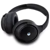 BMW cez uši Bluetooth slúchadlá s aktívnym potlačením hluku, čierne, kovové logá