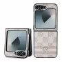 DKNY DKHCZF6PCPTSSP ochranné puzdro pre Samsung Galaxy Z Flip 6 - ružový kárový vzor s pruhmi
