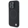BMW Sign Leather Half Textured pevné puzdro s Circle MagSafe pre Apple iPhone 16 Pro Max 6,9 palca čierne