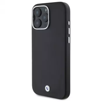 BMW M Collection iPhone 16 Pro pevné puzdro Full Wrapped Metal MagSafe čierne