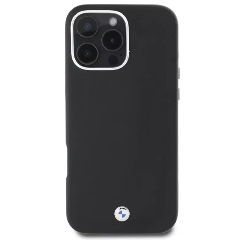 BMW M Collection iPhone 16 Pro pevné puzdro Full Wrapped Metal MagSafe čierne