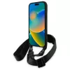 BMW M Edition Carbon Stripe & Strap pevné puzdro pre Apple iPhone 16 Pro Max 6,9 palca čierne