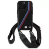 BMW BMHCP16X23PSVTK iPhone 16 Pro Max 6,9 palca čierne pevné puzdro M Edition Carbon Tricolor Lines & Strap
