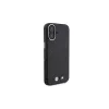 BMW M Collection Smooth Full Wrapped Metal MagSafe pevné puzdro pre Apple iPhone 16 - čierne
