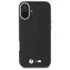 BMW M Collection Smooth Full Wrapped Metal MagSafe pevné puzdro pre iPhone 16 Plus 6,7 palca - čierne