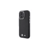 BMW M Collection Smooth Full Wrapped Metal MagSafe pevné puzdro pre Apple iPhone 16 Pro 6,3 palca - čierne