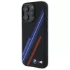 BMW BMHMP16X23SSPK pevné puzdro silikónové MagSafe pre iPhone 16 Pro Max 6,9 palca čierne Random Lines