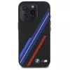 BMW BMHMP16X23SSPK pevné puzdro silikónové MagSafe pre iPhone 16 Pro Max 6,9 palca čierne Random Lines
