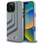 BMW Turning Lines silikónové pevné puzdro pre Apple iPhone 16 Pro Max 6,9 palca sivé MagSafe