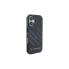 BMW BMHCP16M23HTRAK pevné puzdro pre iPhone 16 Plus 6,7 palca čierne Motorsport IML Random Stripes