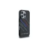 BMW Motorsport IML Random Stripes pevné puzdro pre Apple iPhone 16 Pro 6,3 palca - čierne