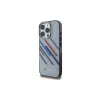 BMW Motorsport pevné puzdro pre iPhone 16 Pro 6,3 palca sivé IML Random Stripes