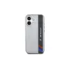 BMW BMHCP16S23HTFEG iPhone 16 6,1 palca sivé pevné puzdro Motorsport IML vertikálne pruhy