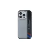 BMW Motorsport pevné puzdro pre Apple iPhone 16 Pro 6,3 palca sivé IML Vertical Stripe