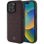 Mercedes-Benz MB Waves Leather pevné puzdro pre Apple iPhone 16 Pro Max 6,9 palca červené