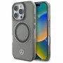 Mercedes-Benz iPhone 16 Pro Max 6,9 palca pevné puzdro strieborný krúžok MagSafe čierne