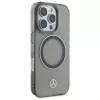 Mercedes-Benz iPhone 16 Pro Max 6,9 palca pevné puzdro strieborný krúžok MagSafe čierne