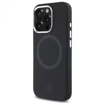 Mercedes-Benz MEHMP16L23SUTTK iPhone 16 Pro 6,3 palca čierne pevné puzdro silikónové tónované logo MagSafe