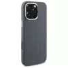 Mercedes-Benz iPhone 16 Pro Max 6,9 palca pevné puzdro silikónové sivé Vertical Tonal Stripes MagSafe