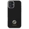 Guess GUHCP16SM4DGPK iPhone 16 6,1 palca čierne pevné puzdro silikónové logo Strass 4G