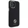 Guess GUHCP16SM4DGPK iPhone 16 6,1 palca čierne pevné puzdro silikónové logo Strass 4G
